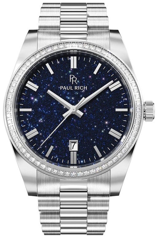 Paul Rich Legacy Aventurine Silver Blue LEG02 horloge Blauw