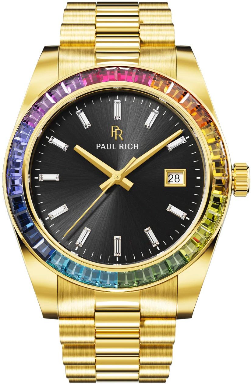 Paul Rich Legacy Rainbow Limited Gold LEG02RA horloge Zwart