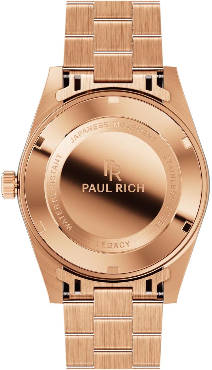 Paul Rich Legacy Rainbow Limited Rose Gold LEG03RA horloge Zwart