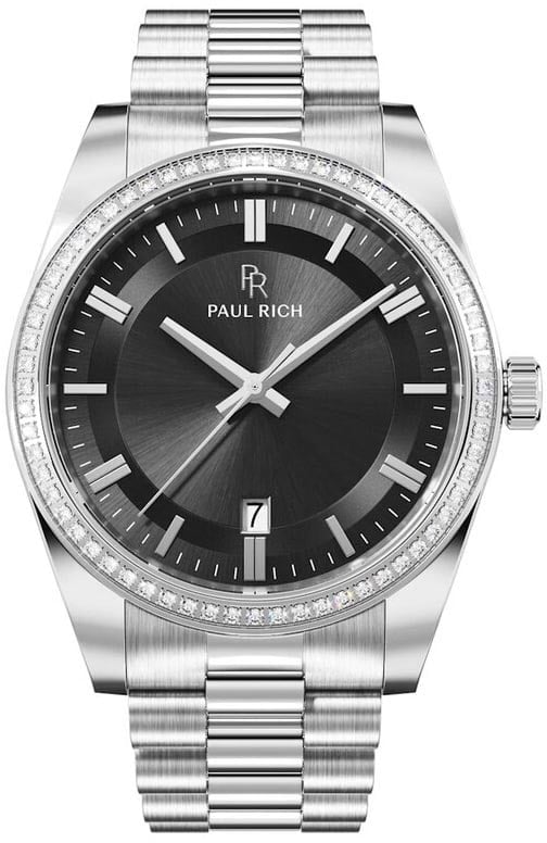 Paul Rich Legacy Silver Black LEG04 horloge Zwart