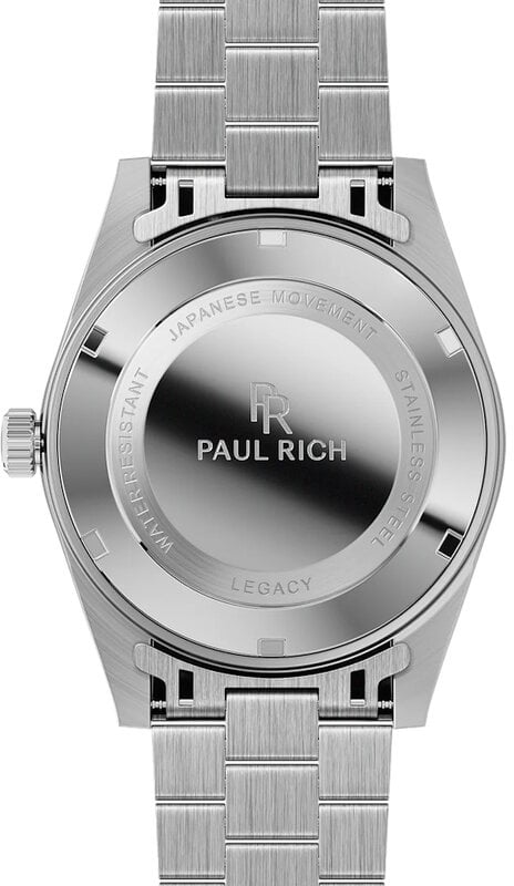 Paul Rich Legacy Silver Black LEG04 horloge Zwart