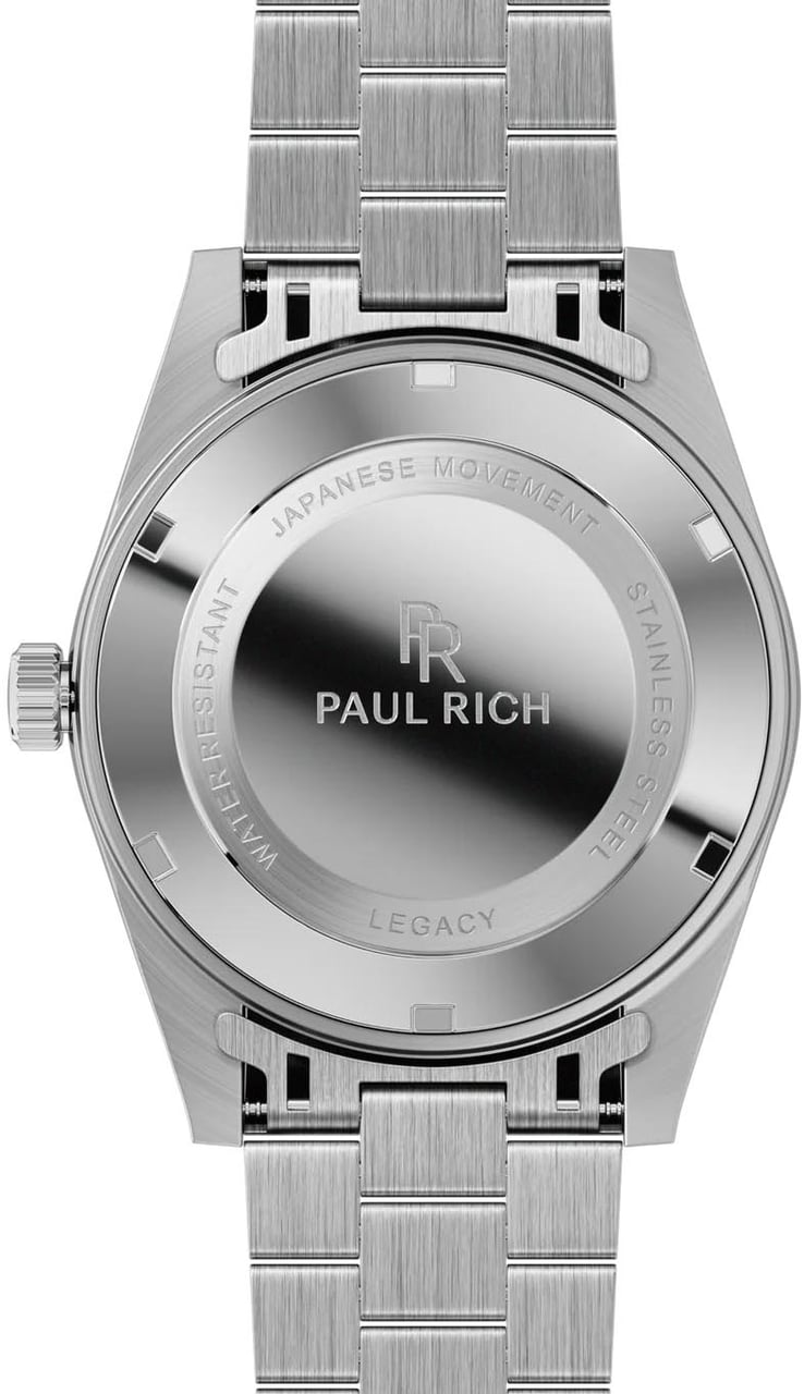 Paul Rich Legacy Rainbow Limited Silver LEG04RA horloge Zwart