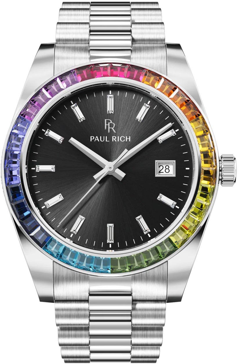 Paul Rich Legacy Rainbow Limited Silver LEG04RA horloge Zwart