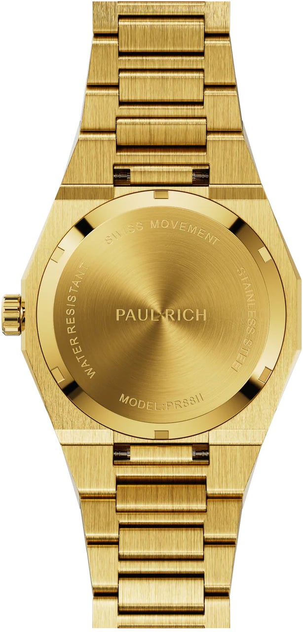 Paul Rich Moonphase Frosted Star Dust II Gold MOON06 horloge Blauw