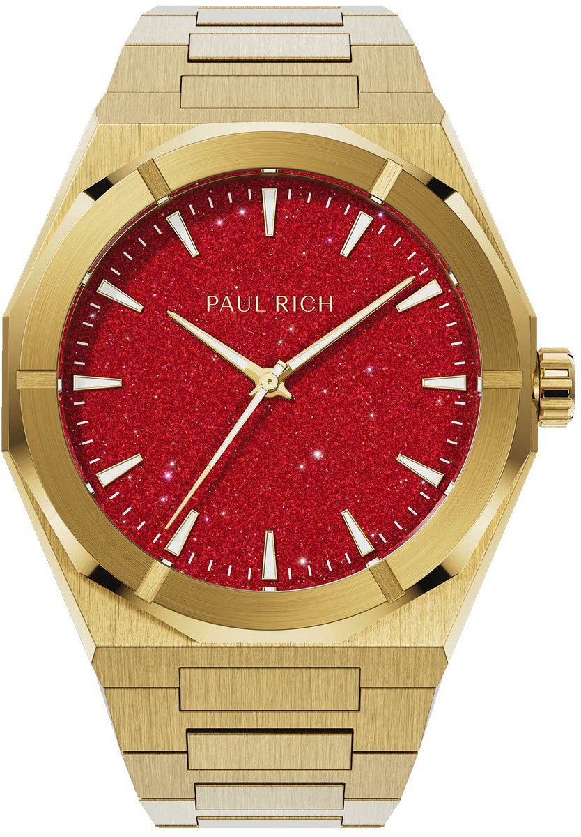 Paul Rich Star Dust II Gold Red SD207 horloge Rood