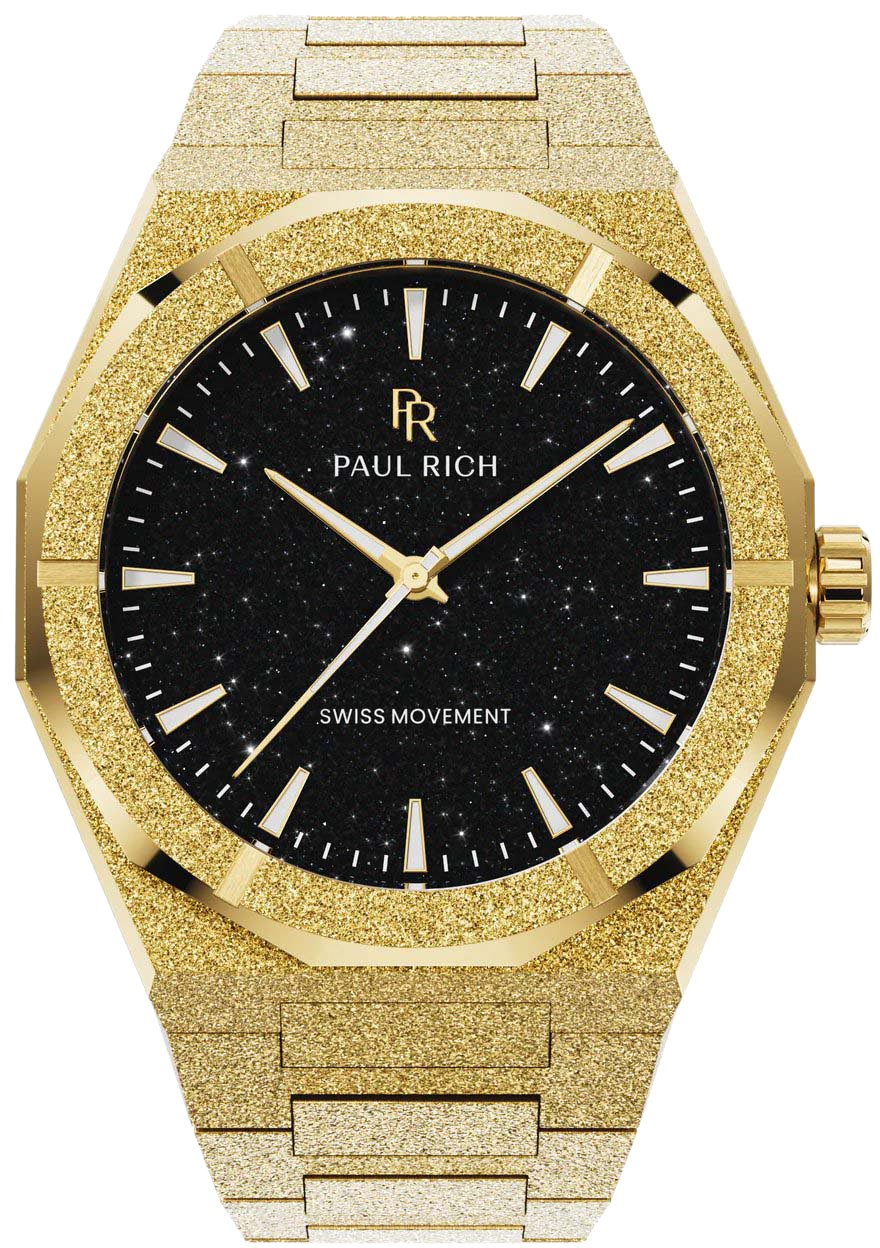 Paul Rich Frosted Star Dust II Void Gold Black VOID02 horloge Zwart