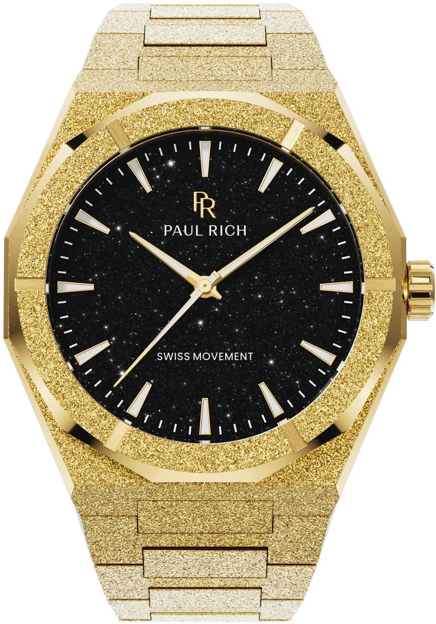 Paul Rich Frosted Star Dust II Void Gold Black VOID02 horloge Zwart