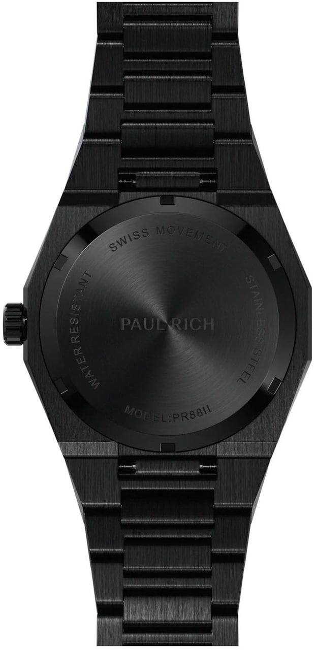 Paul Rich Frosted Star Dust II Void Black VOID03 horloge Zwart