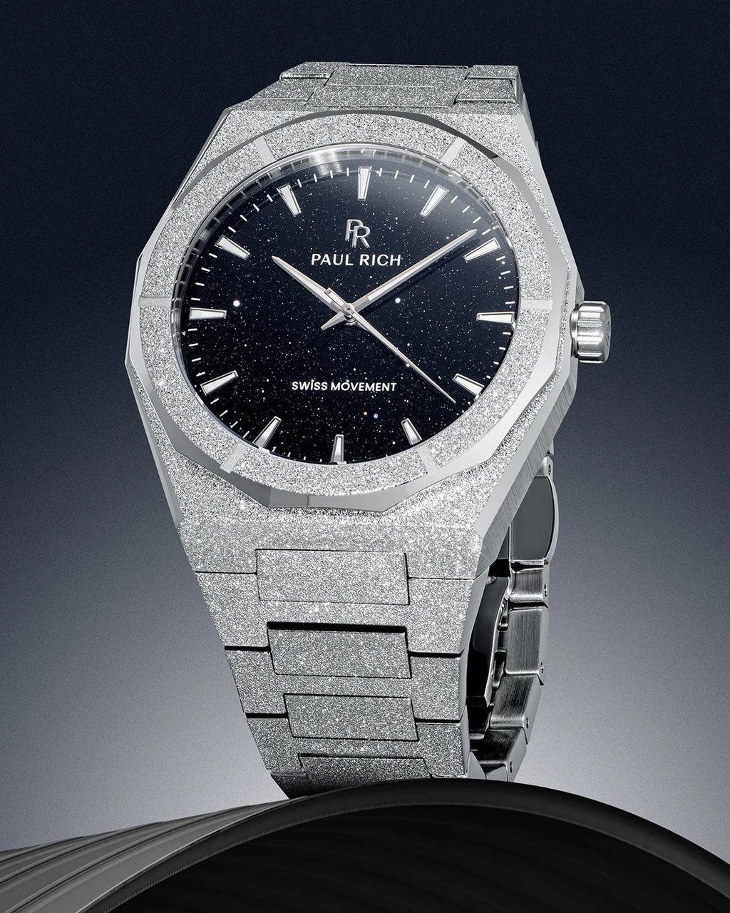 Paul Rich Frosted Star Dust II Void Silver Black VOID04 horloge Zwart