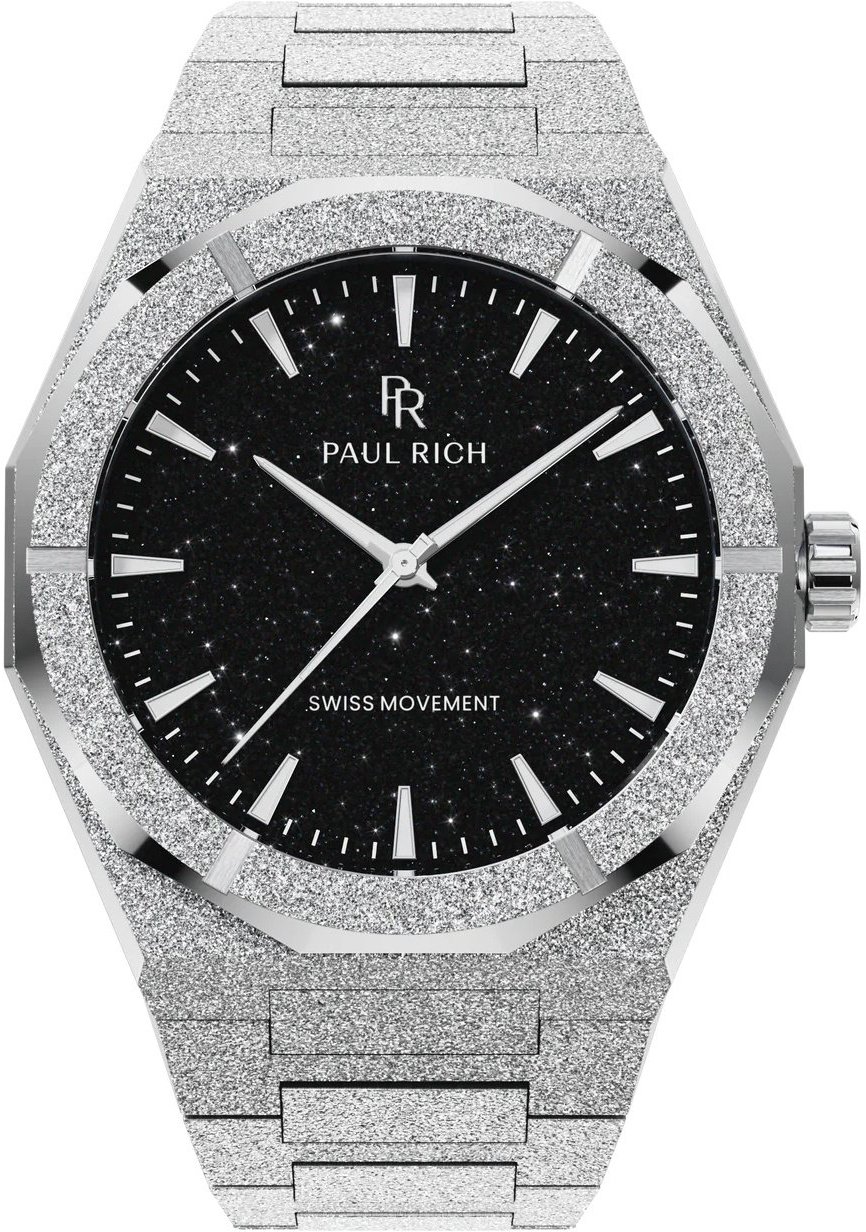 Paul Rich Frosted Star Dust II Void Silver Black VOID04 horloge Zwart