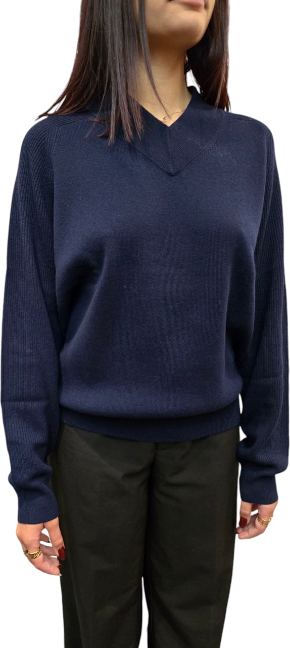 Paul Smith Pull col V navy cachemire laine Intérieur baya W1R 480N N11053 49 Paul Smith Femme Divers