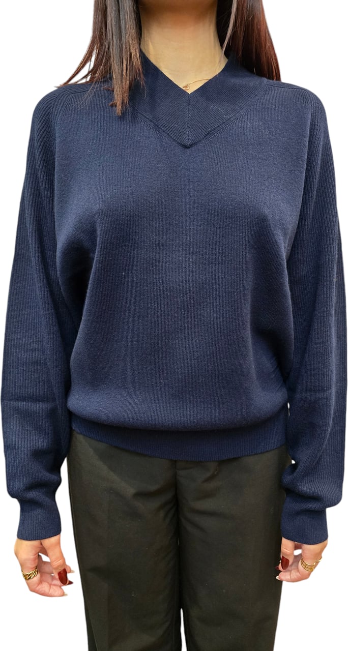 Paul Smith Pull col V navy cachemire laine Intérieur baya W1R 480N N11053 49 Paul Smith Femme Divers