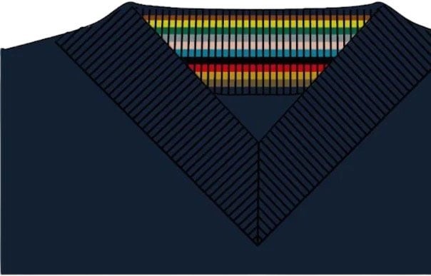 Paul Smith Pull col V navy cachemire laine Intérieur baya W1R 480N N11053 49 Paul Smith Femme Divers