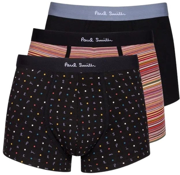 Paul Smith Pack 3 Boxers Baya Pois Uni noir M1A 914 N3PK55 79 Paul Smith Homme Zwart