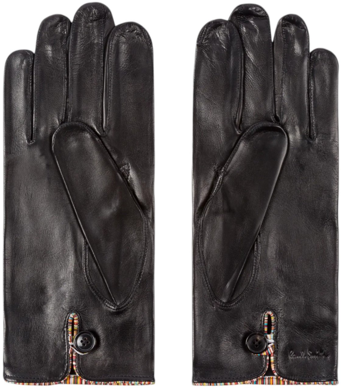 Paul Smith Gants cuir Noir bord baya poignets M1A 028D AG21 79 Paul Smith Homme Zwart