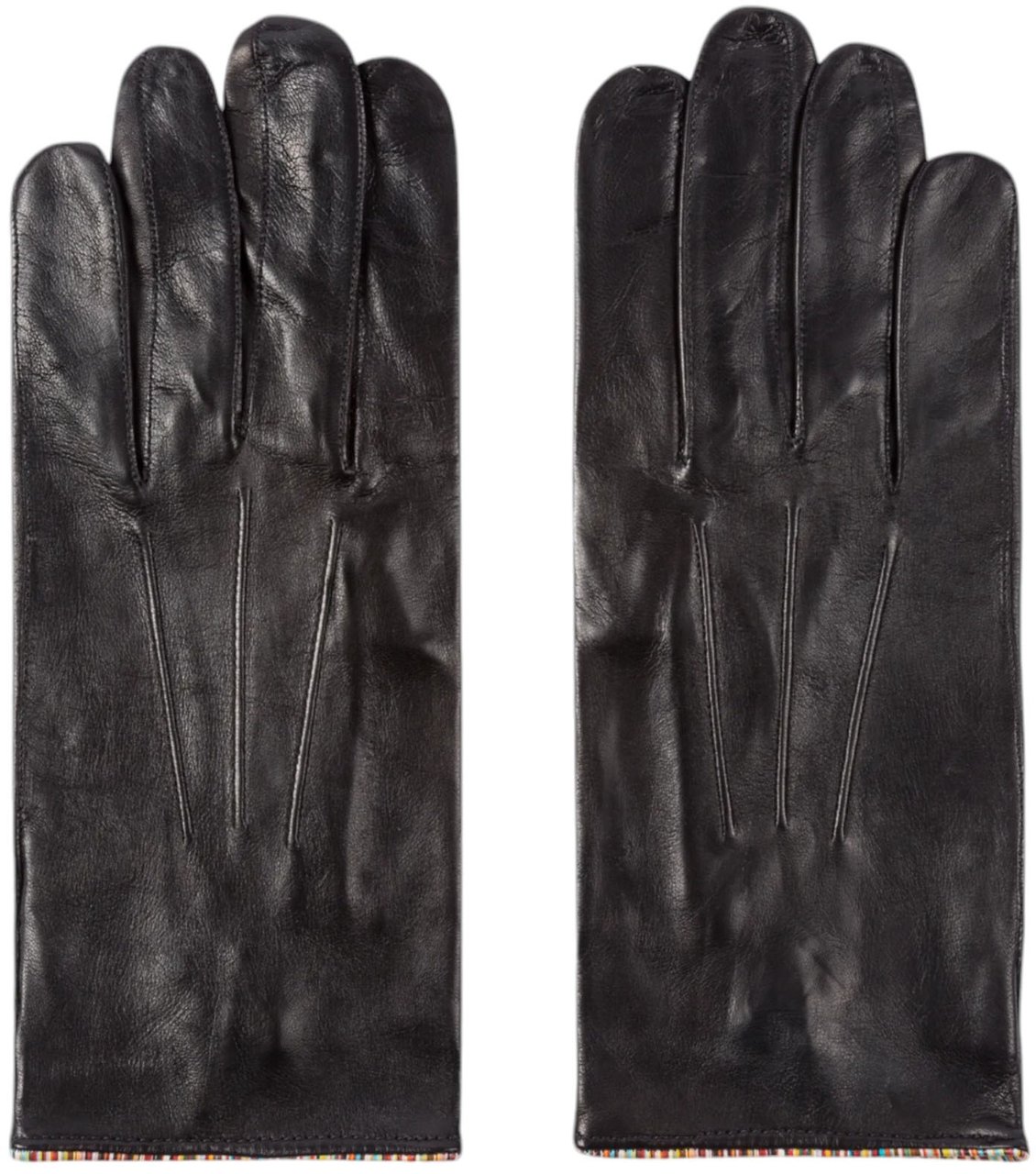 Paul Smith Gants cuir Noir bord baya poignets M1A 028D AG21 79 Paul Smith Homme Zwart