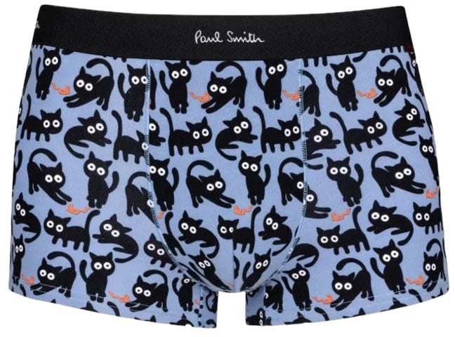 Paul Smith Boxer bleu ciel Chats Noirs M1A 121D NU011 42 Paul Smith Homme Divers