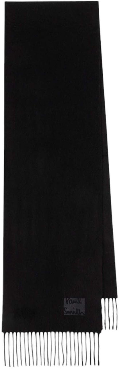 Paul Smith Echarpe unie Cachemire Noir M1A 150K N163 79 Paul Smith Homme Femme Zwart