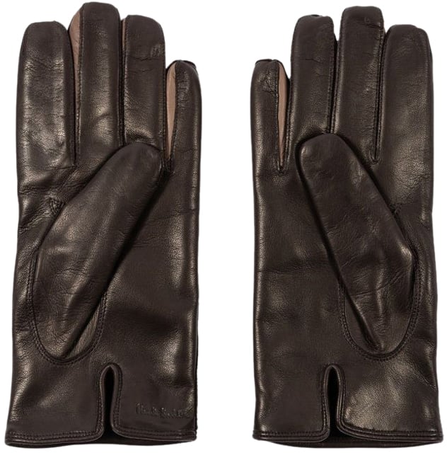 Paul Smith Gants cuir Choco entres doigts Taupe M1A 415GL M251 66 Paul Smith Homme Divers