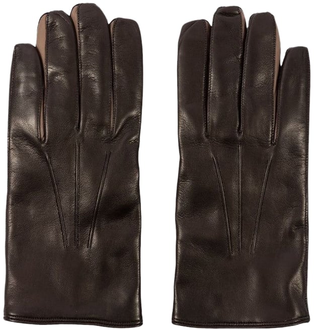 Paul Smith Gants cuir Choco entres doigts Taupe M1A 415GL M251 66 Paul Smith Homme Divers