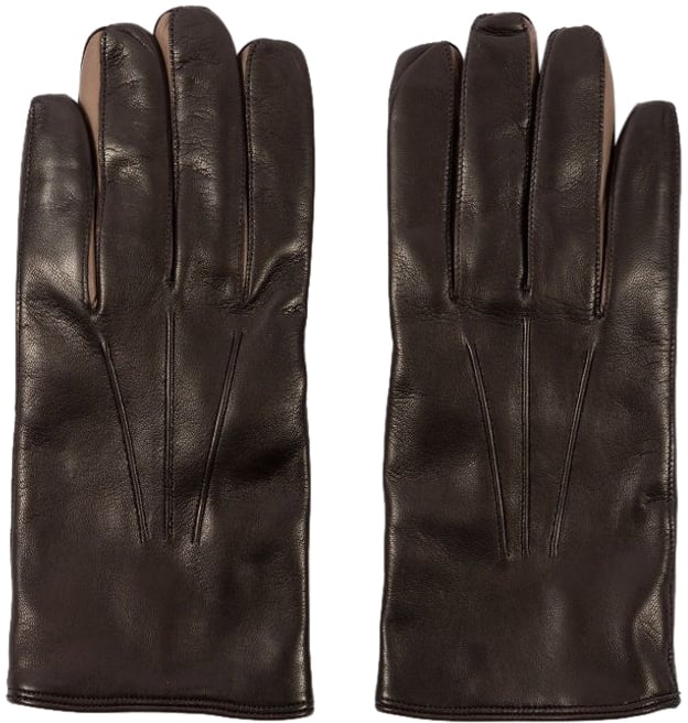 Paul Smith Gants cuir Choco entres doigts Taupe M1A 415GL M251 66 Paul Smith Homme Divers