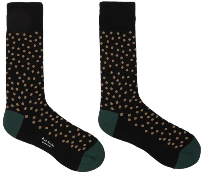 Paul Smith Pack chaussettes Pois rayures carrés M1A SOCK N3PBLA 79 Paul Smith Homme Zwart
