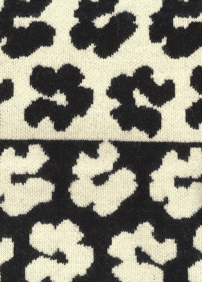 Paul Smith Jupe maille écru léopard noir Paul Smith Femme W2R 657N T31378 79 Zwart