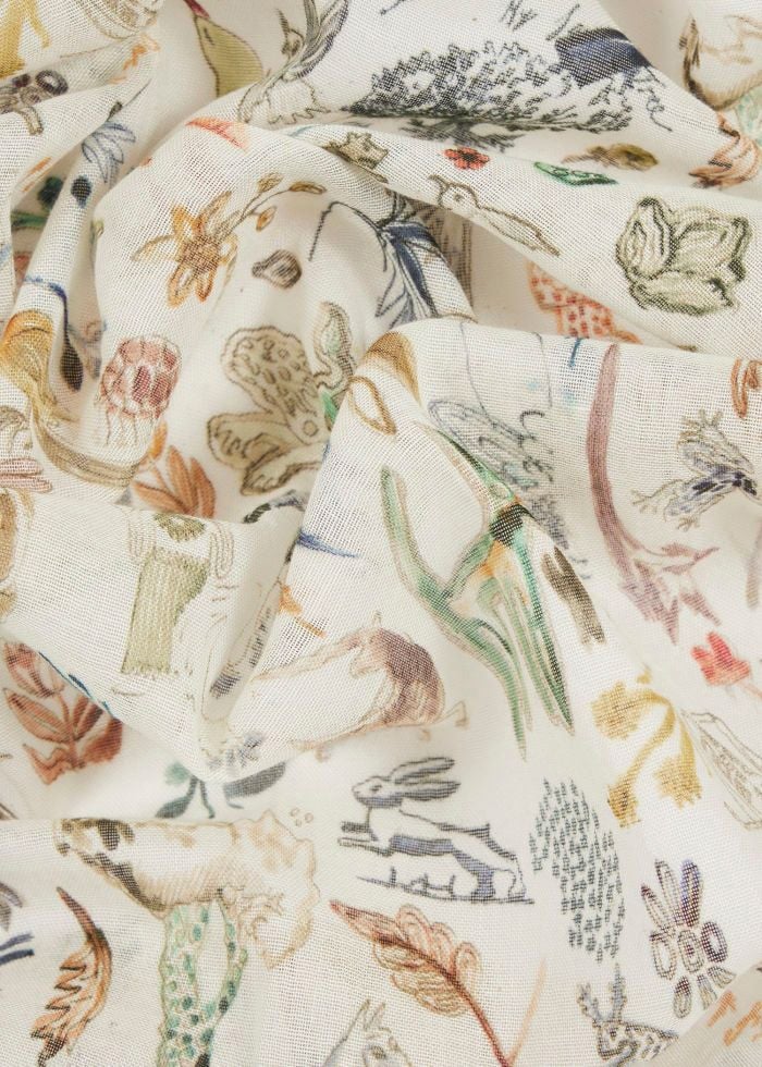 Paul Smith Foulard écru print savane vert menthe Paul Smith Femme M1A 150G T727 06 Divers