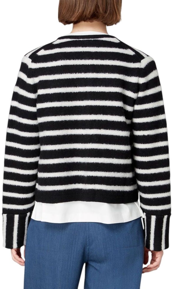 Paul Smith Cardigan rayé noir blanc rabats poches Paul Smith Femme W1R 632N T11191 79 Divers