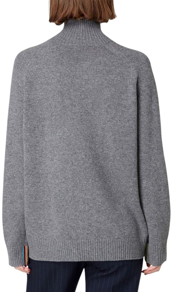 Paul Smith Pull laine cachemire col montant oversize gris Paul Smith Femme W1R 641N T11182 77 Grijs