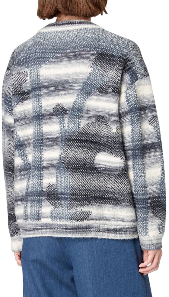 Paul Smith Pull rayé fleurs gris écru Paul Smith Femme W1R 644N T11193 72 Divers