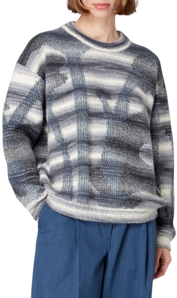 Paul Smith Pull rayé fleurs gris écru Paul Smith Femme W1R 644N T11193 72 Divers