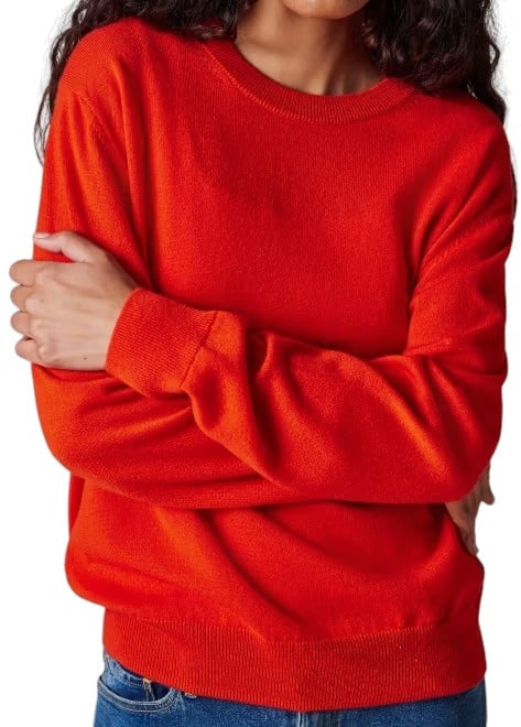 Paul Smith Pull cachemire col rond rouge Paul Smith Femme W1R 622N T11179 25 Rood