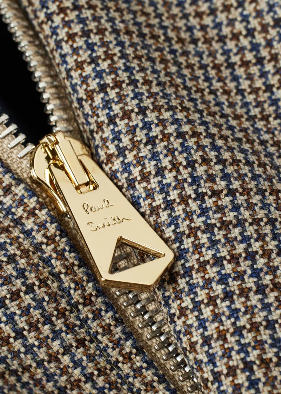 Paul Smith Manteau avec Gilet amovible micro vichy brun Paul Smith Homme M1R 626U T02776 71 Bruin