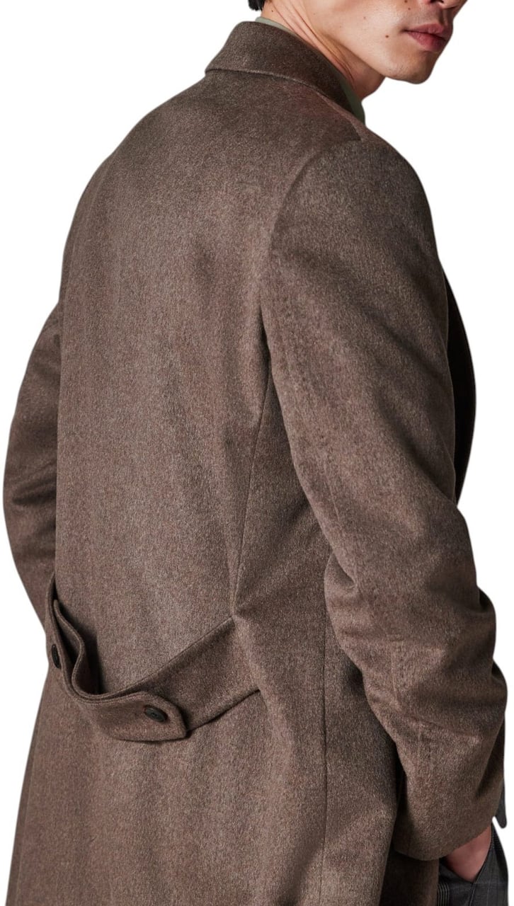 Paul Smith Manteau laine cachemire taupe droit martingale Paul Smith Homme M1R 705Z T00110 73A Taupe