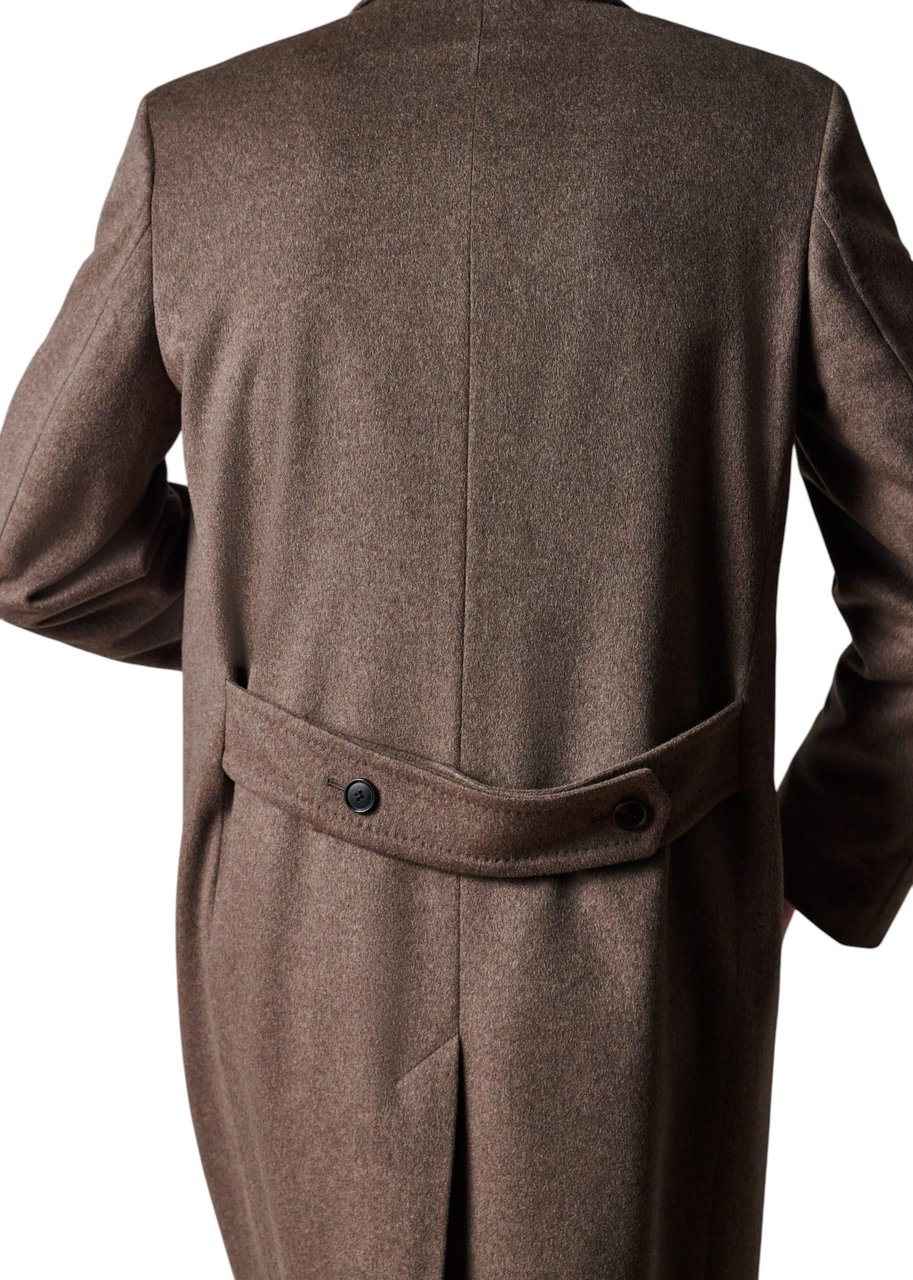 Paul Smith Manteau laine cachemire taupe droit martingale Paul Smith Homme M1R 705Z T00110 73A Taupe