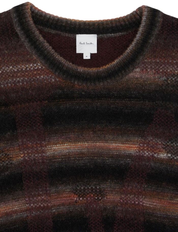 Paul Smith Pull rayé patch fleurs choco noir Paul Smith Homme M1R 555Z T02837 53 Divers