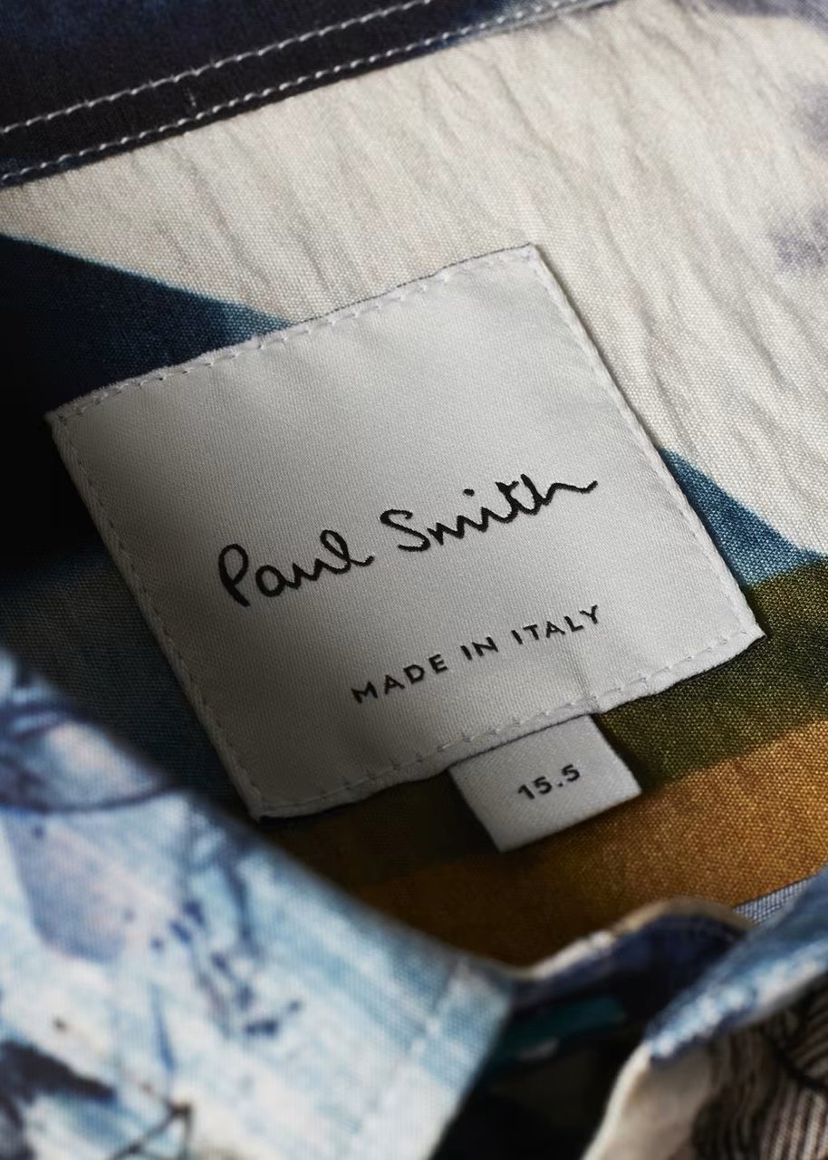 Paul Smith Chemise print patch écrue ciel taupe M1R 598Z T02786 92 Paul Smith Homme Divers