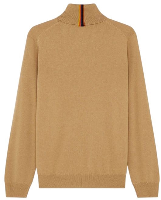Paul Smith Pull col roulé camel bayadère col arrière cachemire Paul Smith homme M1R 280Y N02497 18 Divers