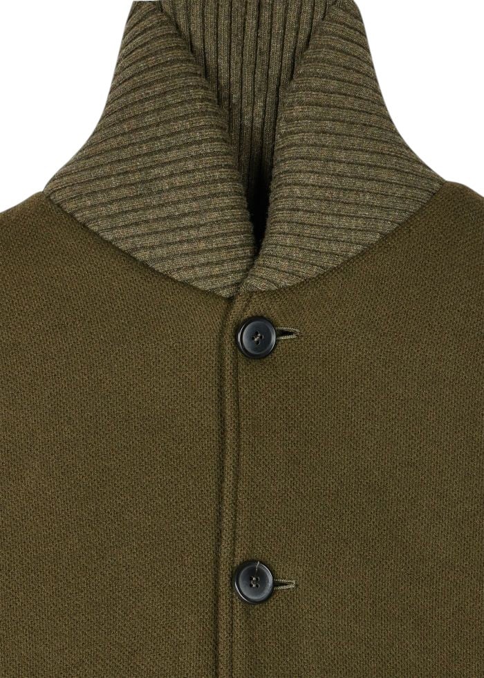 Paul Smith Blouson maille boutons col montant vert Paul Smith Homme M1R 704Z T02472 35 Groen