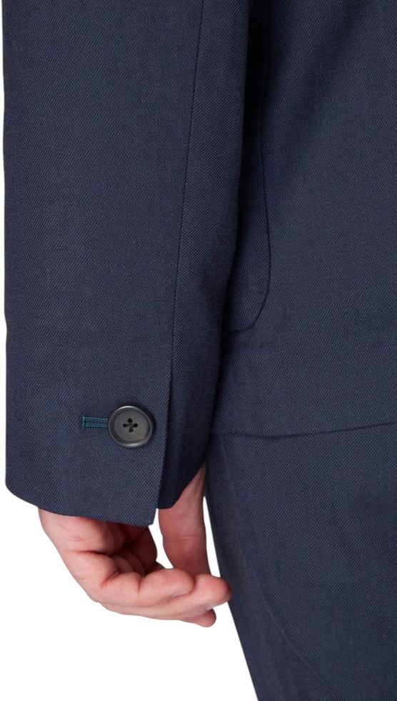 Paul Smith Veste modal coton stretch bleu poches plaquées Paul Smith homme M2R 2337 T22481 49 Blauw