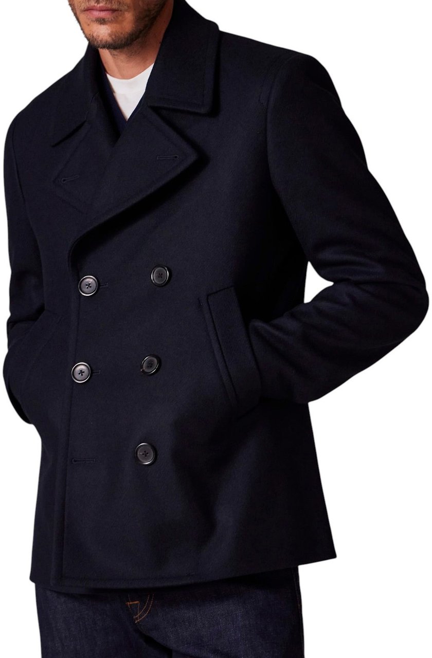 Paul Smith Caban croisé navy laine Paul Smith homme M2R 597T T21059 49 Divers