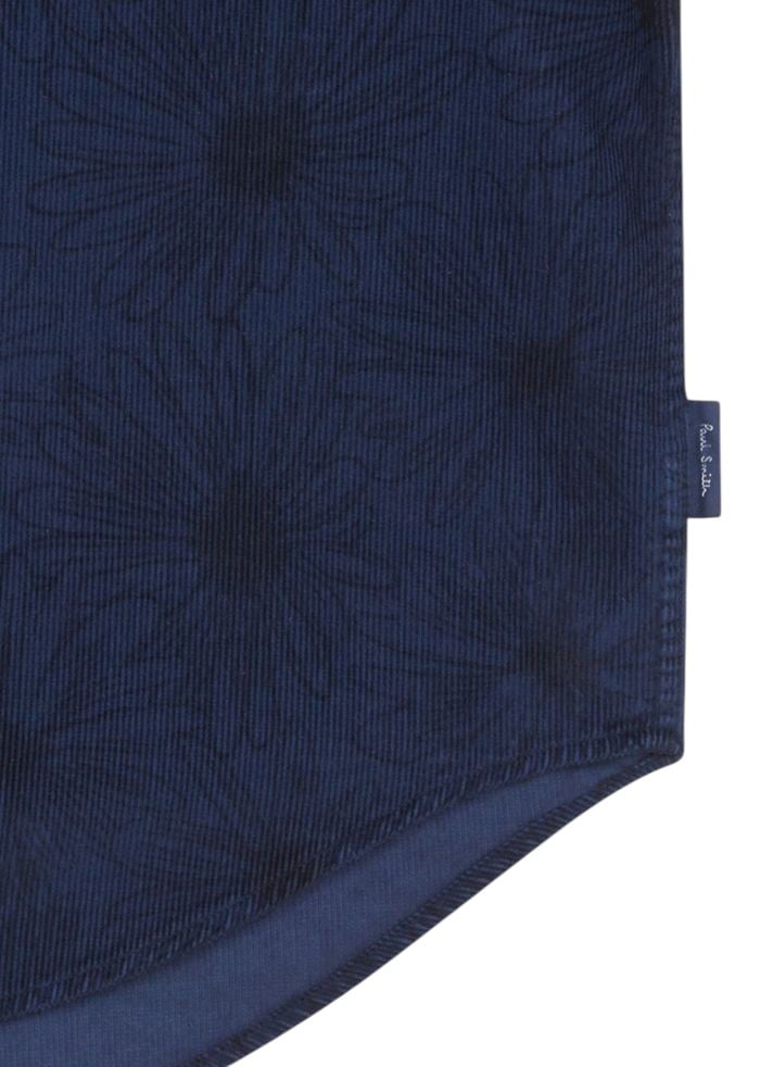 Paul Smith Chemise velours navy fleurs ton sur ton poches Paul Smith Homme M2R 450Y T22508 49 Divers