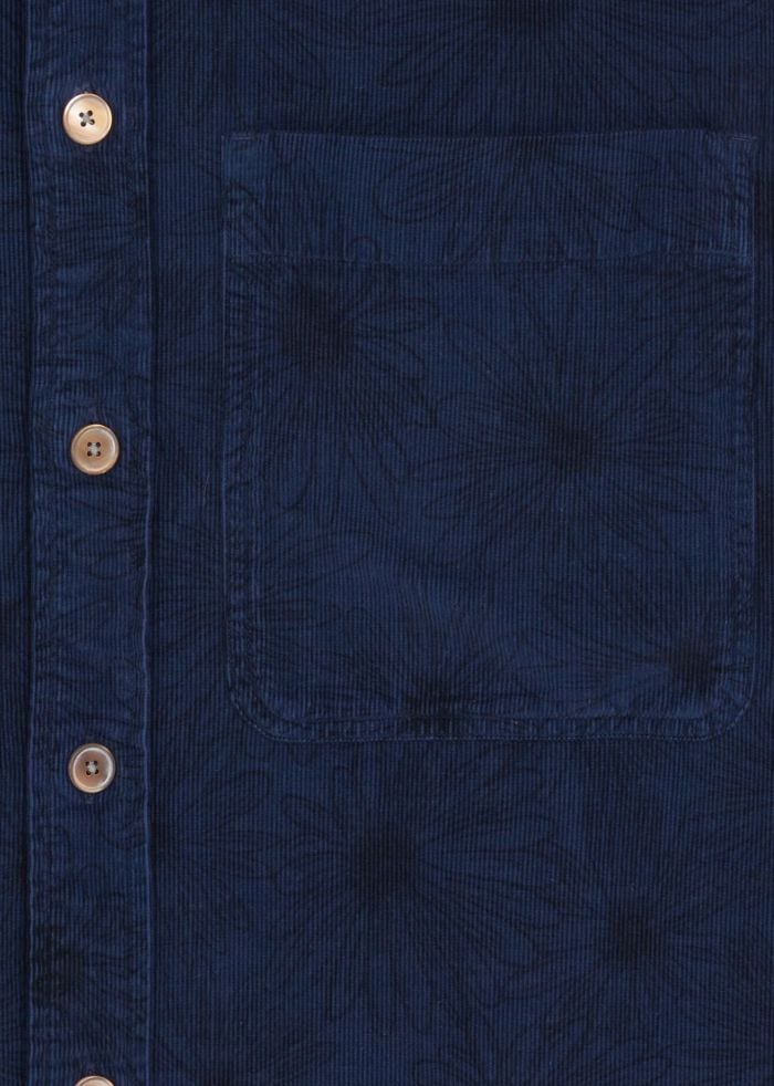 Paul Smith Chemise velours navy fleurs ton sur ton poches Paul Smith Homme M2R 450Y T22508 49 Divers