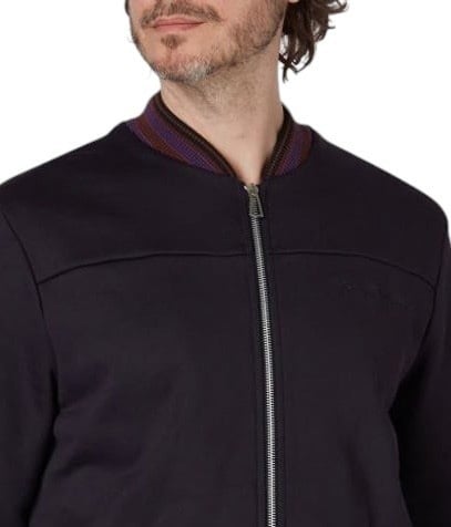 Paul Smith Veste jogging noir bords côtes rayé mauve Paul Smith homme M2R 639Z T21 587 79 Divers