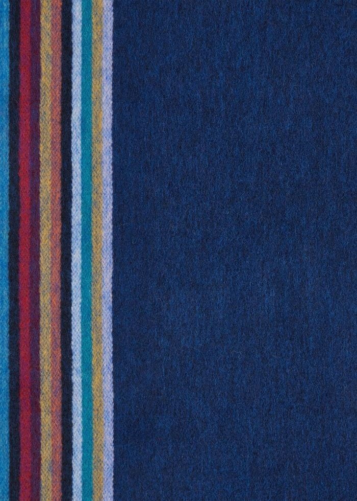 Paul Smith Echarpe unie indigo côté baya cachemire Paul Smith homme M1A 150T N172 47A Blauw