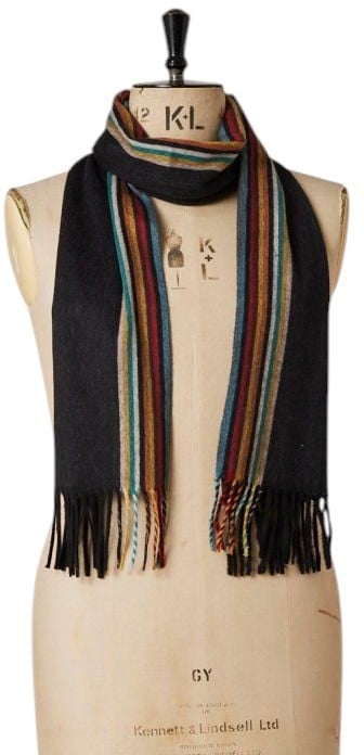 Paul Smith Echarpe unie grise côté baya cachemire  Paul Smith homme femme M1A 150T N172 79A Grijs