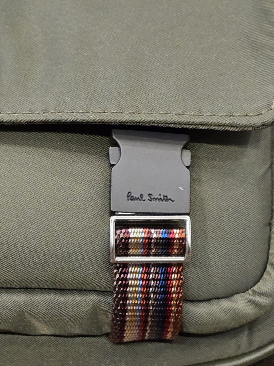 Paul Smith Sac banane toile nylon kaki sangle baya Paul Smith homme femme M1A 8090 TSWEBB 36 Divers