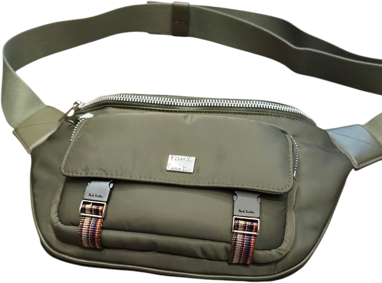 Paul Smith Sac banane toile nylon kaki sangle baya Paul Smith homme femme M1A 8090 TSWEBB 36 Divers