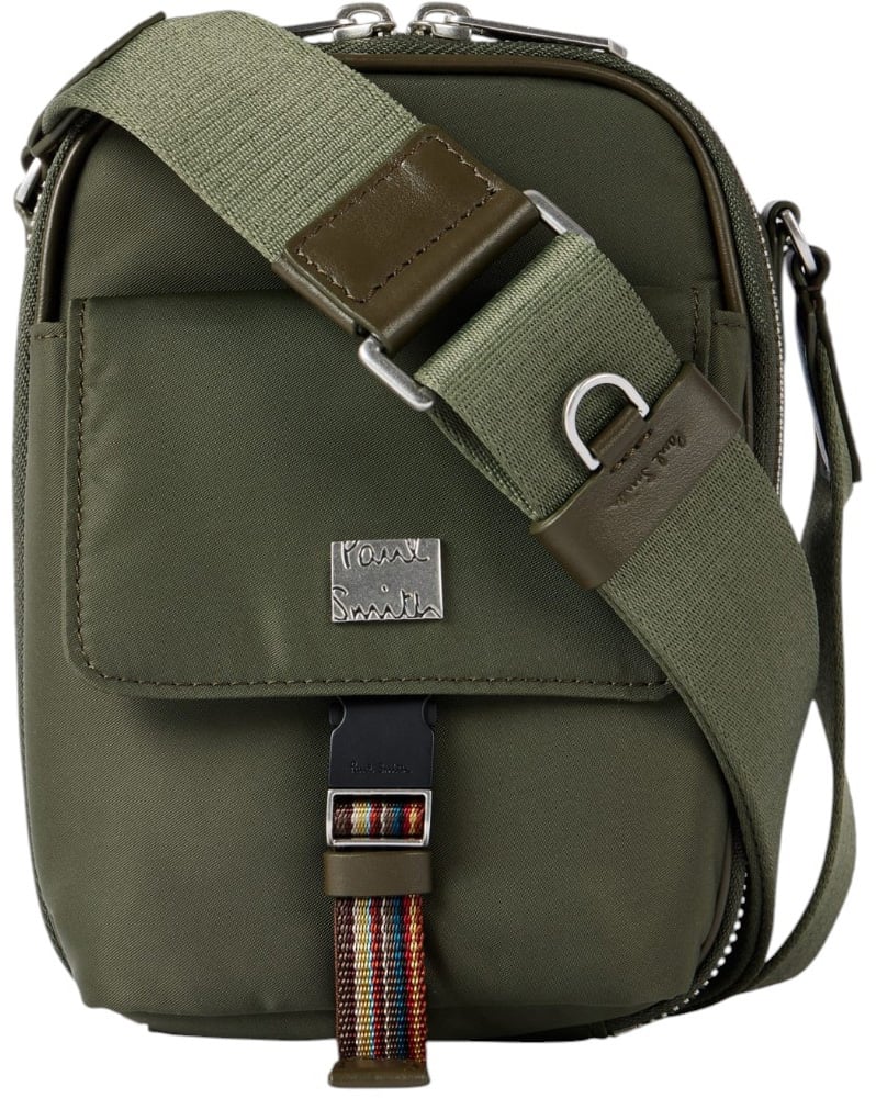 Paul Smith Pochette toile nylon kaki sangle baya  Paul Smith homme M1A 8191 TSWEBB 36 Divers